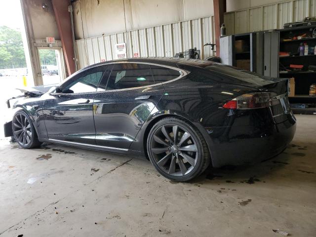 5YJSA1E23HF203144 - 2017 TESLA MODEL S შავი ფოტო 2