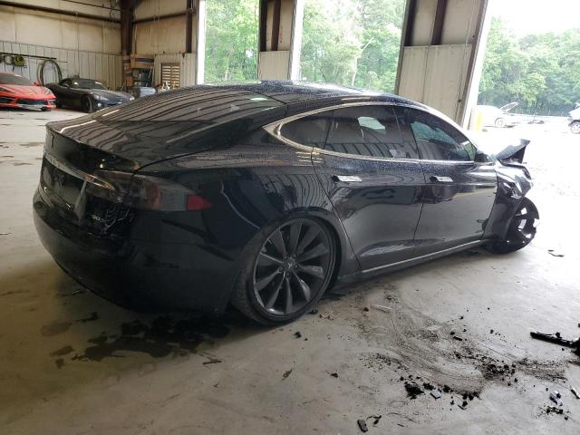 5YJSA1E23HF203144 - 2017 TESLA MODEL S შავი ფოტო 3