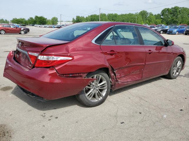 4T1BF1FK5HU749821 - 2017 TOYOTA CAMRY LE RED photo 3