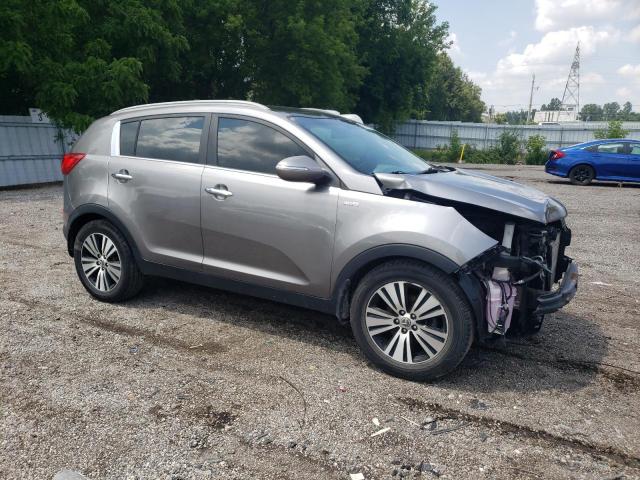 KNDPCCAC5F7789262 - 2015 KIA SPORTAGE EX SILVER photo 4