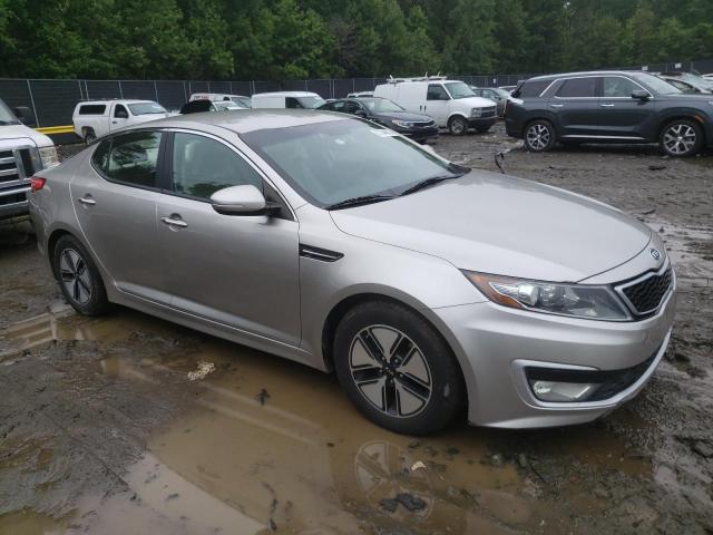 KNAGM4AD8B5002822 - 2011 KIA OPTIMA HYBRID SILVER photo 4