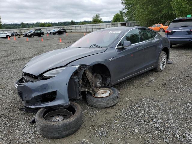 5YJSA1E23KF312145 - 2019 TESLA MODEL S GRAY photo 1