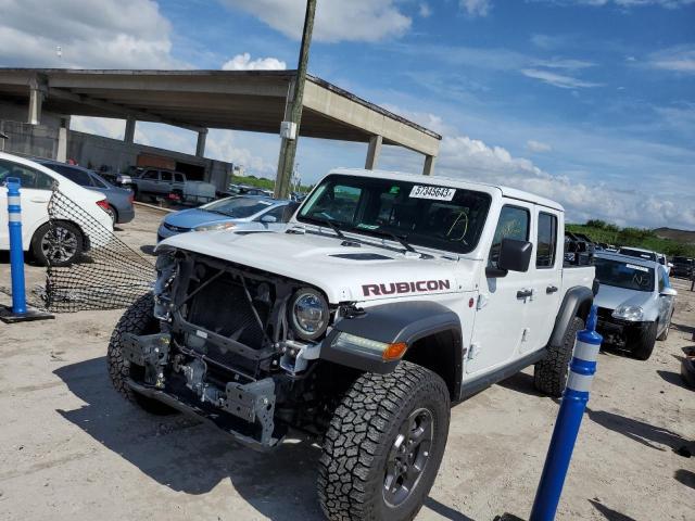 1C6JJTBM8NL115462 - 2022 JEEP GLADIATOR RUBICON WHITE photo 1