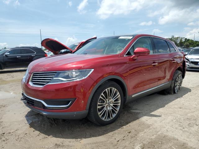 2LMTJ6LR2GBL53386 - 2016 LINCOLN MKX RESERVE ბურგუნდია ფოტო 1
