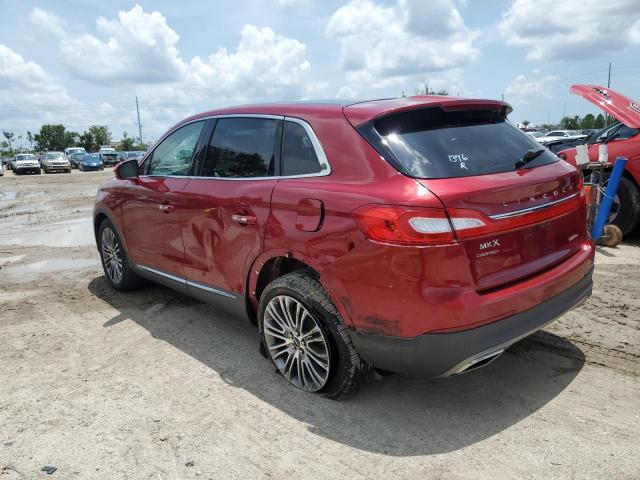 2LMTJ6LR2GBL53386 - 2016 LINCOLN MKX RESERVE ბურგუნდია ფოტო 2