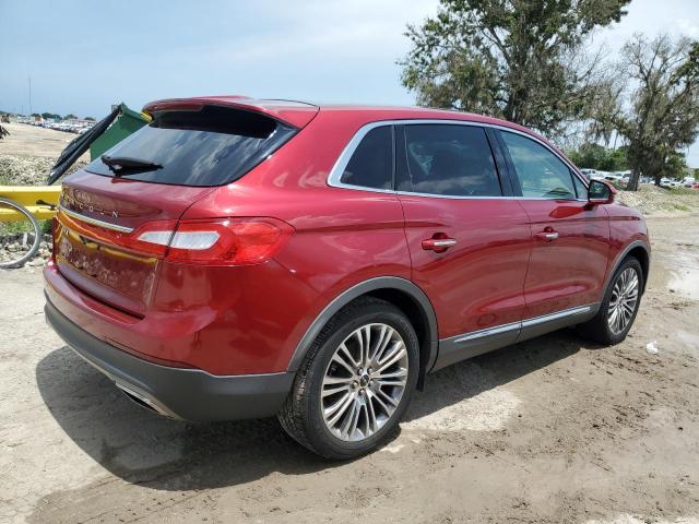 2LMTJ6LR2GBL53386 - 2016 LINCOLN MKX RESERVE ბურგუნდია ფოტო 3