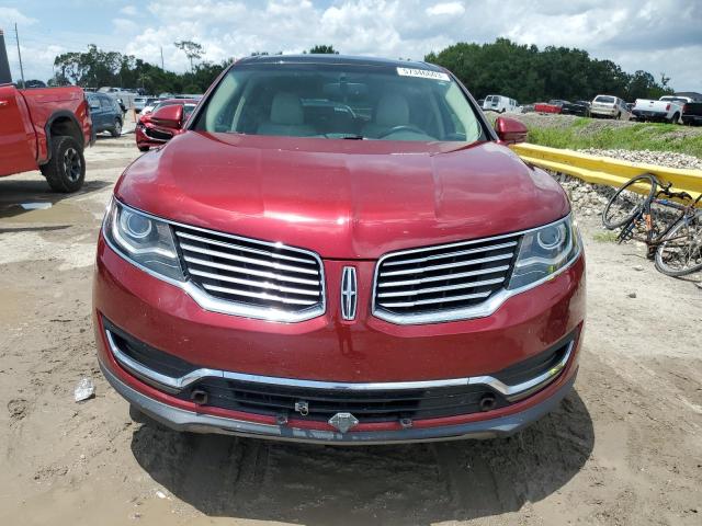 2LMTJ6LR2GBL53386 - 2016 LINCOLN MKX RESERVE ბურგუნდია ფოტო 5