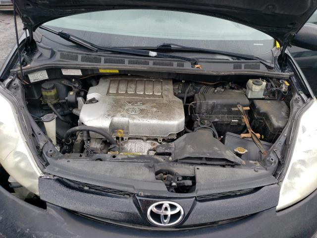 5TDZK23C98S185290 - 2008 TOYOTA SIENNA CE BLACK photo 12