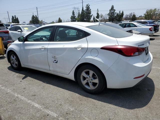 5NPDH4AE4EH488732 - 2014 HYUNDAI ELANTRA SE WHITE photo 2