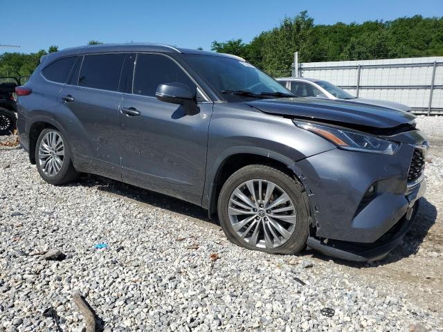 5TDFZRBH0LS028678 - 2020 TOYOTA HIGHLANDER PLATINUM GRAY photo 4