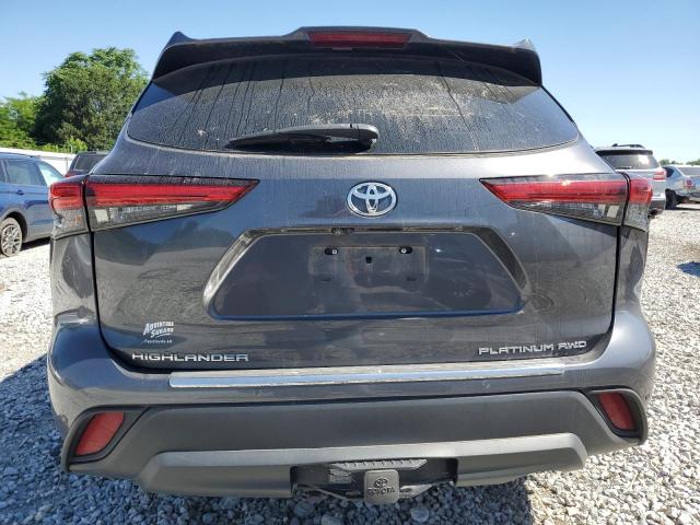 5TDFZRBH0LS028678 - 2020 TOYOTA HIGHLANDER PLATINUM GRAY photo 6