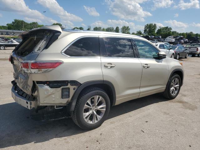 5TDJKRFH5FS138896 - 2015 TOYOTA HIGHLANDER XLE BEIGE photo 3