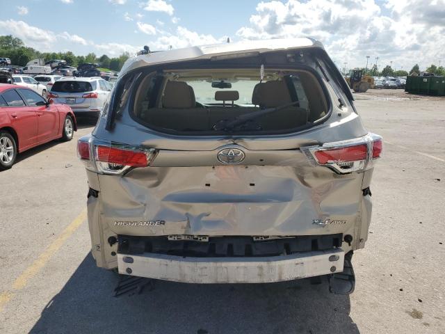 5TDJKRFH5FS138896 - 2015 TOYOTA HIGHLANDER XLE BEIGE photo 6
