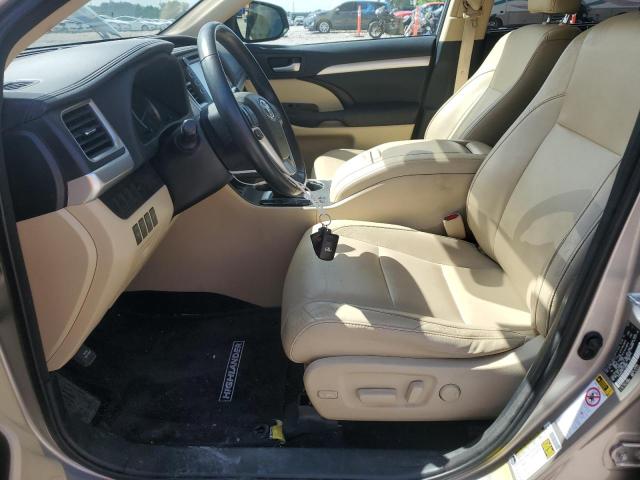 5TDJKRFH5FS138896 - 2015 TOYOTA HIGHLANDER XLE BEIGE photo 7