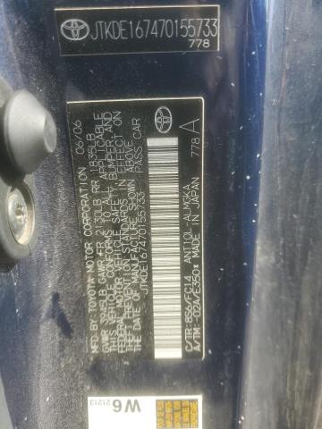 JTKDE167470155733 - 2007 TOYOTA SCION TC Mavi foto 13