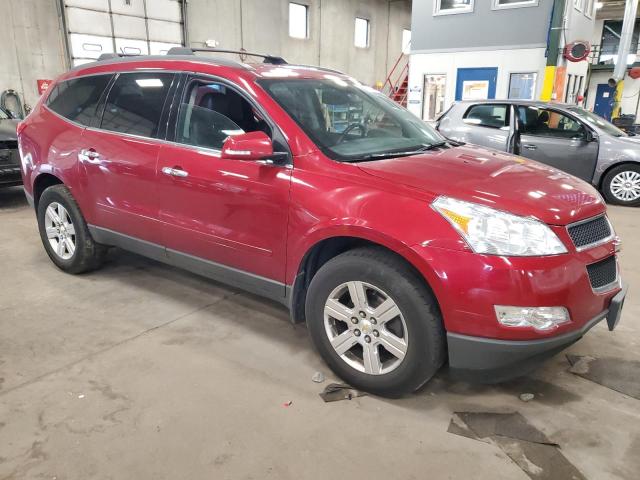 1GNKVJED4CJ342245 - 2012 CHEVROLET TRAVERSE LT BURGUNDY photo 4