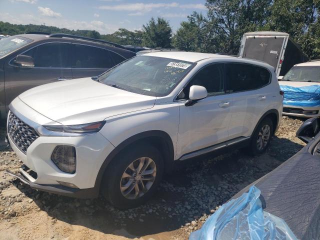 5NMS33AD6KH106278 - 2019 HYUNDAI SANTA FE SEL WHITE photo 1