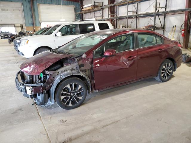 19XFB2F95DE064764 - 2013 HONDA CIVIC EXL მუქწითელი ფოტო 1