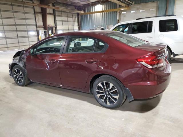 19XFB2F95DE064764 - 2013 HONDA CIVIC EXL მუქწითელი ფოტო 2