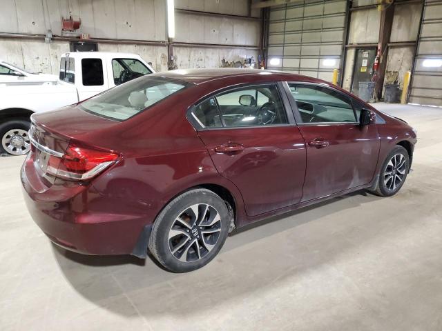 19XFB2F95DE064764 - 2013 HONDA CIVIC EXL მუქწითელი ფოტო 3