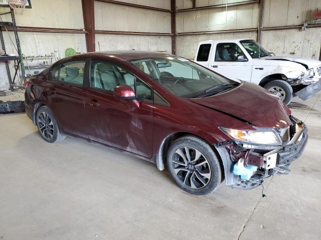 19XFB2F95DE064764 - 2013 HONDA CIVIC EXL მუქწითელი ფოტო 4