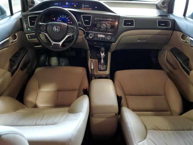 19XFB2F95DE064764 - 2013 HONDA CIVIC EXL მუქწითელი ფოტო 8