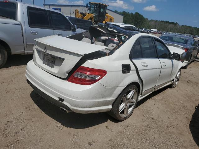 WDDGF56X79R053131 - 2009 MERCEDES-BENZ C 350 WHITE photo 3