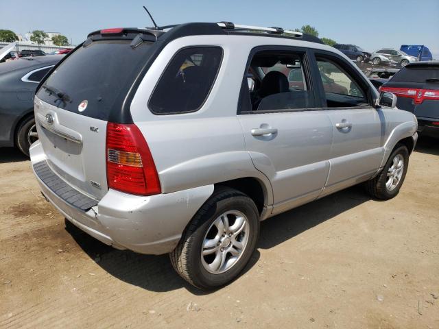 KNDJF723787484870 - 2008 KIA SPORTAGE EX SILVER photo 3