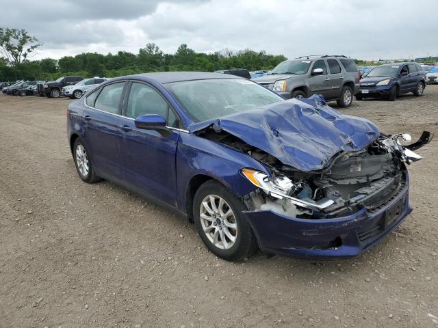 1FA6P0G75G5122350 - 2016 FORD FUSION S BLUE photo 4