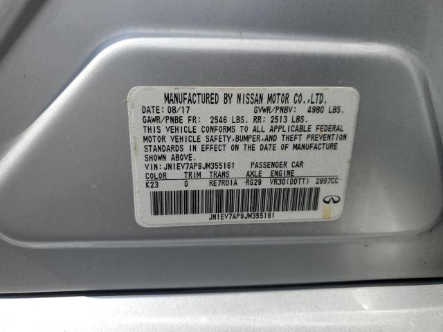 JN1EV7AP9JM355161 - 2018 INFINITI Q50 LUXE 银色 照片 12