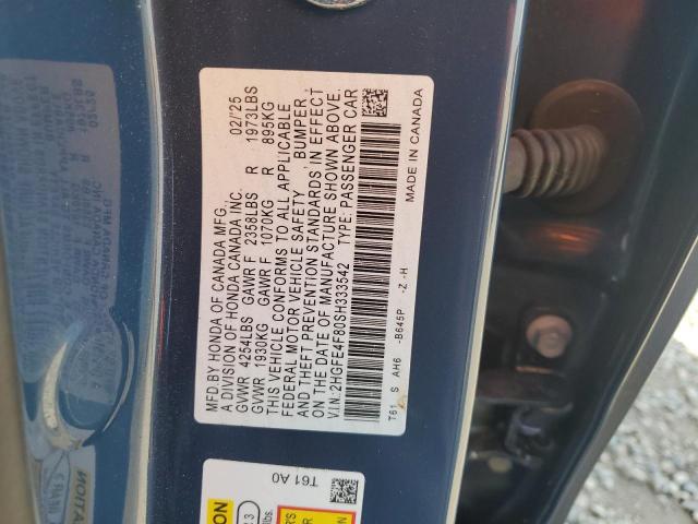 2HGFE4F80SH333542 - 2025 HONDA CIVIC SPORT 蓝色 照片 12