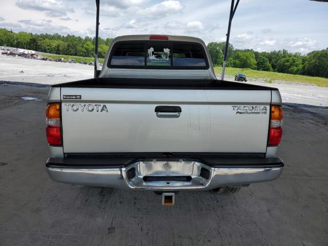 5TEGN92N44Z409878 - 2004 TOYOTA TACOMA DOUBLE CAB PRERUNNER SILVER photo 6