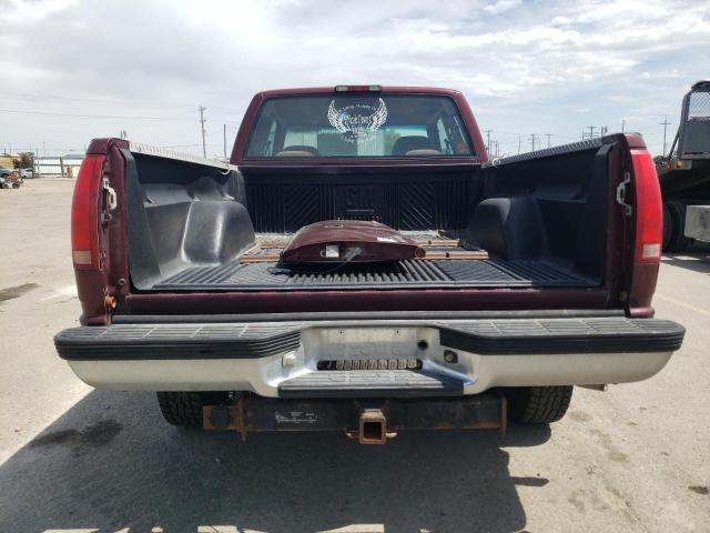 1GTGK29R8VE545802 - 1997 GMC SIERRA K2500 BURGUNDY photo 6