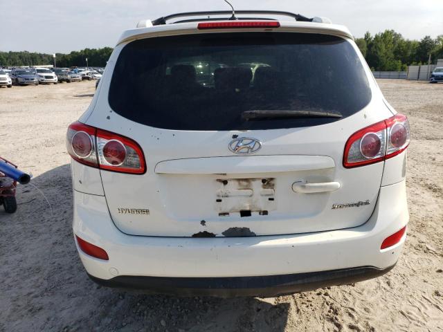 5NMSH4AG7AH352207 - 2010 HYUNDAI SANTA FE SE WHITE photo 6