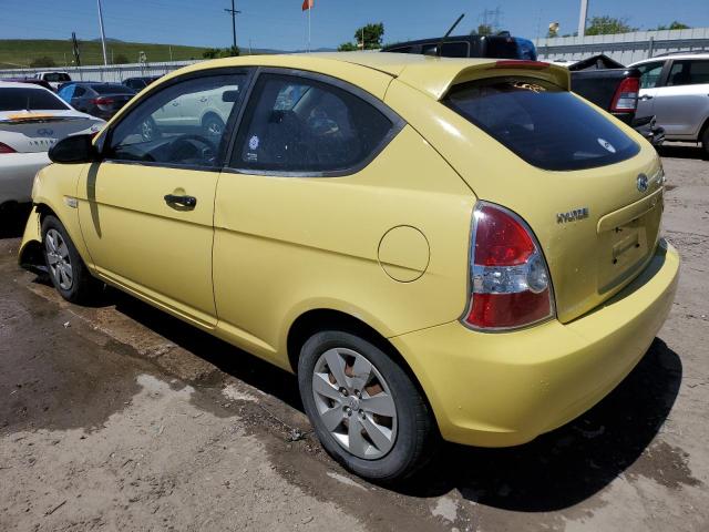 KMHCM36C69U122660 - 2009 HYUNDAI ACCENT GS YELLOW photo 2