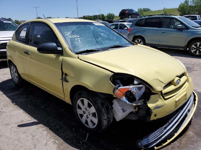 KMHCM36C69U122660 - 2009 HYUNDAI ACCENT GS YELLOW photo 4