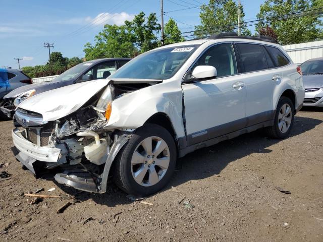 4S4BRBHC4B3310917 - 2011 SUBARU OUTBACK 2.5I PREMIUM WHITE photo 1