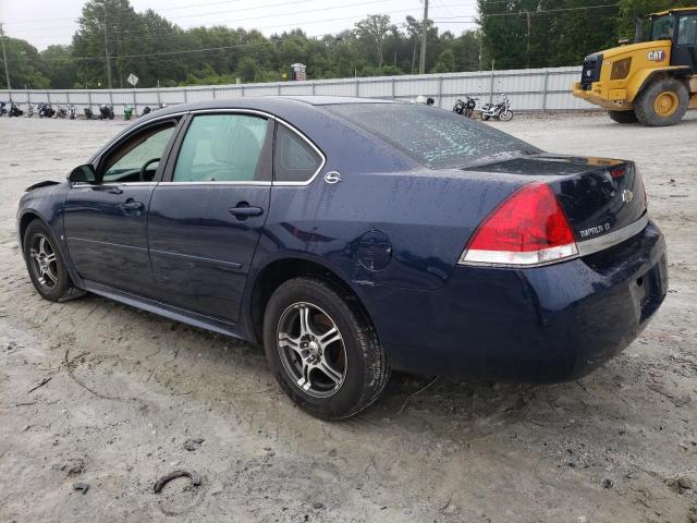 2G1WT57K391139880 - 2009 CHEVROLET IMPALA 1LT BLUE photo 2