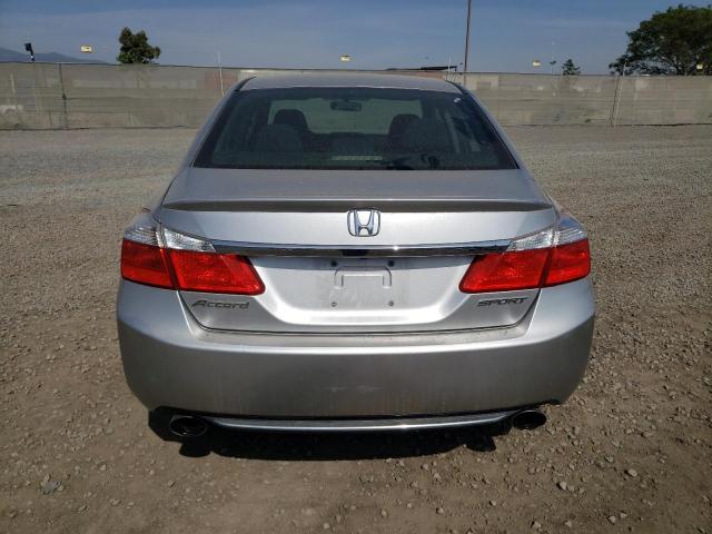 1HGCR2F52EA090059 - 2014 HONDA ACCORD SPORT SILVER photo 6