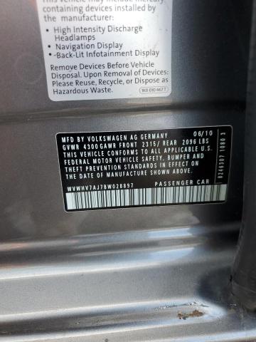 WVWHV7AJ7BW028897 - 2011 VOLKSWAGEN GTI Boz foto 13