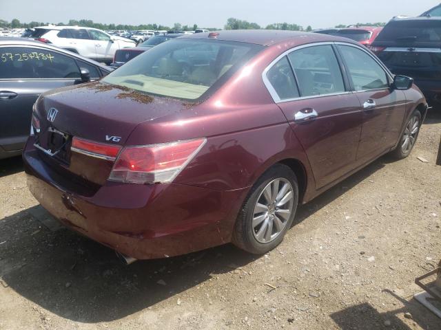 1HGCP3F89CA019220 - 2012 HONDA ACCORD EXL BURGUNDY photo 3