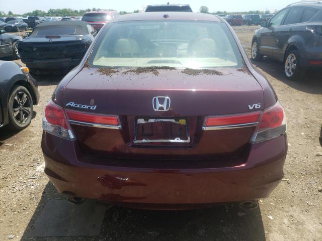 1HGCP3F89CA019220 - 2012 HONDA ACCORD EXL BURGUNDY photo 6