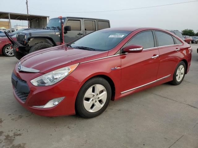 KMHEC4A44BA018614 - 2011 HYUNDAI SONATA HYBRID RED photo 1