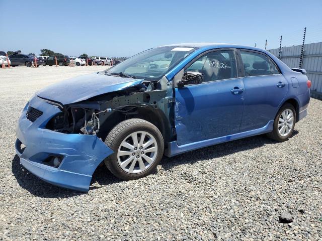 1NXBU4EE3AZ265283 - 2010 TOYOTA COROLLA BASE BLUE photo 1