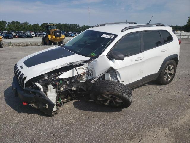 1C4PJMBB9EW128520 - 2014 JEEP CHEROKEE TRAILHAWK WHITE photo 1