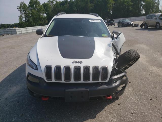 1C4PJMBB9EW128520 - 2014 JEEP CHEROKEE TRAILHAWK WHITE photo 5