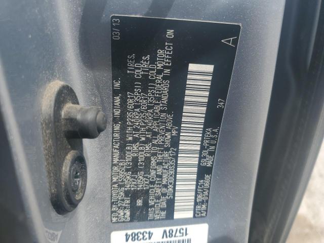 5TDKK3DC9DS357172 - 2013 TOYOTA SIENNA LE ვერცხლისფერი ფოტო 14