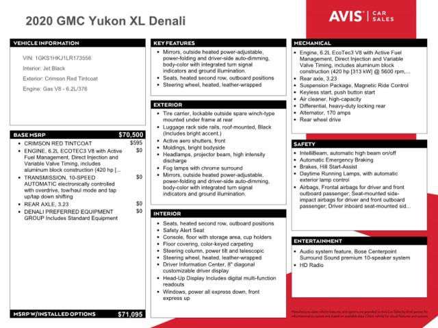 1GKS1HKJ1LR173556 - 2020 GMC YUKON XL DENALI BURGUNDY photo 13