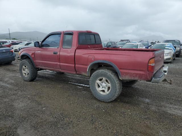 4TAWN72N7YZ619436 - 2000 TOYOTA TACOMA XTRACAB RED photo 2