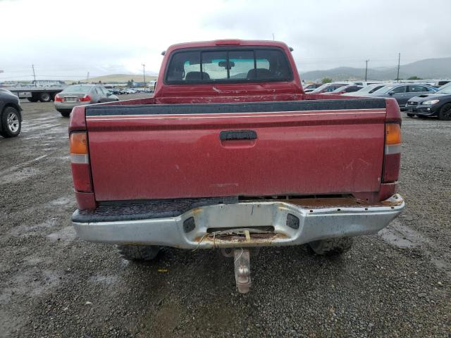 4TAWN72N7YZ619436 - 2000 TOYOTA TACOMA XTRACAB RED photo 6